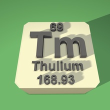 thulium tabela periódica ímã de geladeira educação 3d print model - Mito3D