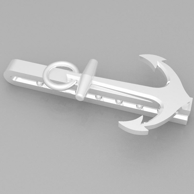 1 kravat moda klip tieclip 3D print model - Mito3D