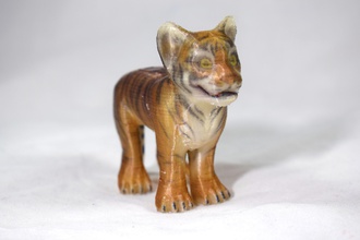 tiger cub les jouets couleur figurines le tigre jouet 3d print model - Mito3D