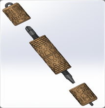 tiki screwdriver toys head key chain tool 3d print model - Mito3D