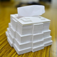 tissuebox pyramide boîte bureau de 3d print model - Mito3D