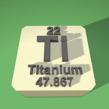titanium periodic table fridge magner education magnet 3d print model - Mito3D