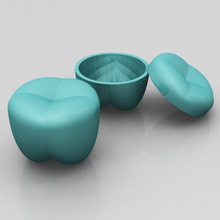 tooth container housewares toothfairy day 3d print model - Mito3D