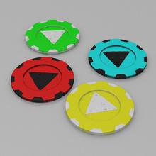 tortilla chip - Spielzeug poker-chip day 3d print model - Mito3D