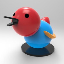 jouet oiseau les jouets de retour l'école le mois juillet 3d print model - Mito3D
