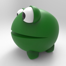 Spielzeug Frosch - wieder Schule Juli 3d print model - Mito3D