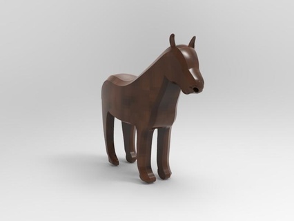 brinquedo cavalo desafio diyhair ohitsmeirish animal faça brinquedos 3d print model - Mito3D
