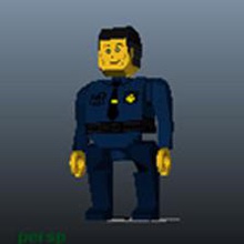 giocattolo di polizia i giocattoli accessori figura azione android art colore modello da vinci iphone lego uomo 3d print model - Mito3D