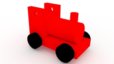 Spielzeug-Zug-Farbe-textur-Modell - Spielzeug Farbe textur 3d print model - Mito3D