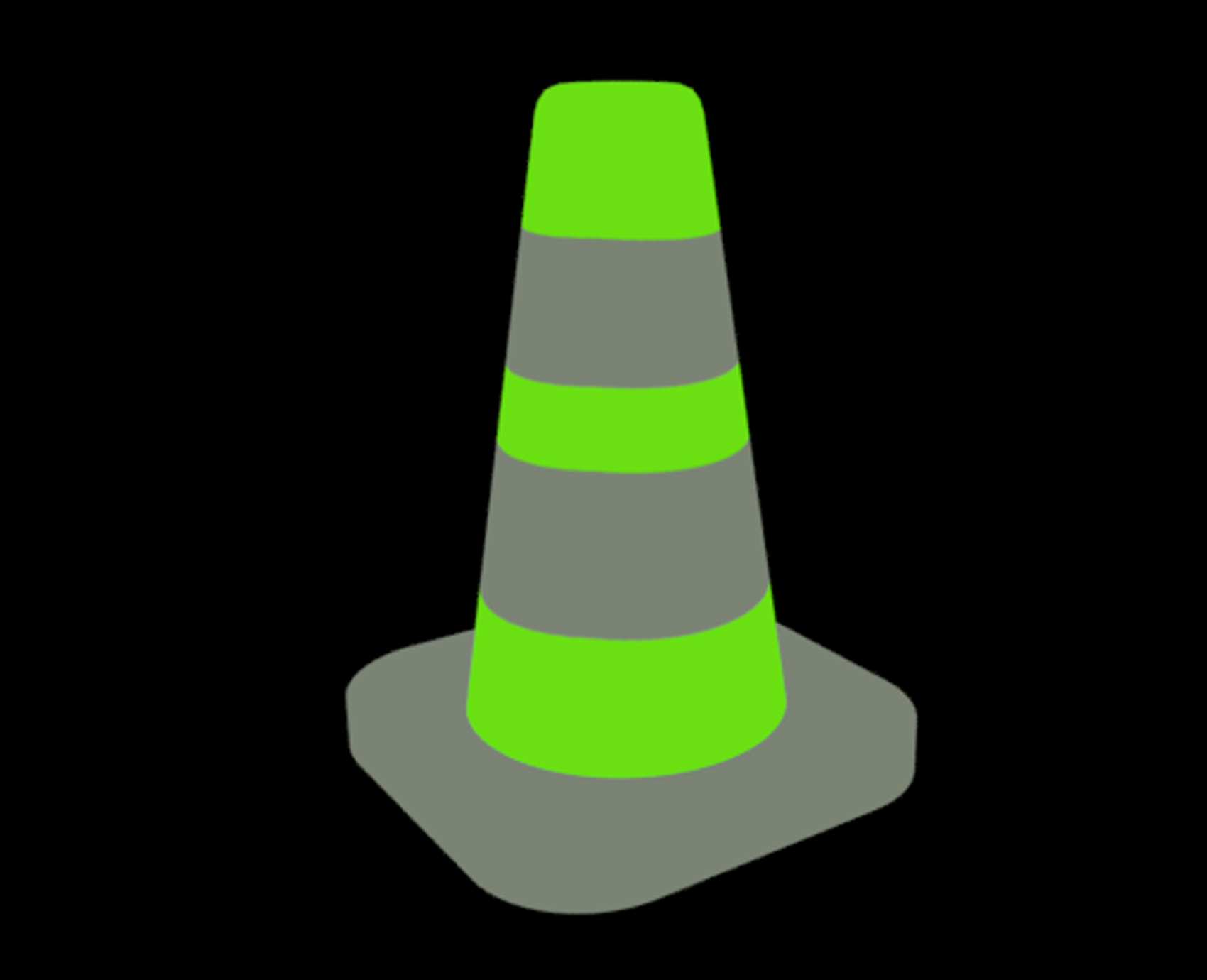 traffic cone 2 toys color mixed bag 3D print model - Mito3D