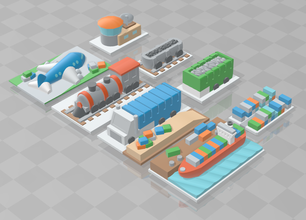 transport - buildings toys monopoly 3d print model - Mito3D