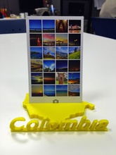 travel photo stand - colombia version tools 3d print model - Mito3D