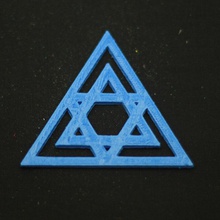 triangle charm art 3d print model - Mito3D
