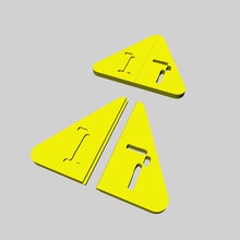 triangle number 17 education backtoschool puzzle 3d print model - Mito3D