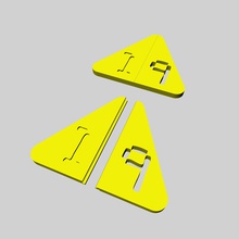 triangolo numero 19 l'istruzione backtoschool di puzzle 3d print model - Mito3D