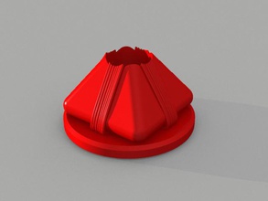 triangular dumpling candle holder art dragon boat festival 3d print model - Mito3D