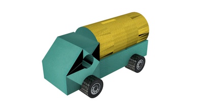 kamyon renk doku modeli oyuncaklar 3d print model - Mito3D