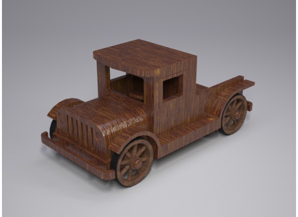 truck toy vintage toys 3D print model - Mito3D