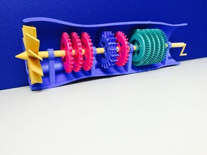 turbofan engine education 3d print model - Mito3D
