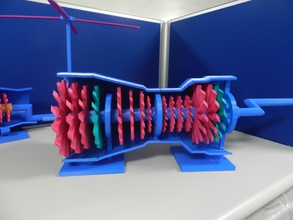 motore turboalbero art turboshaftengineplaneengine 3d print model - Mito3D