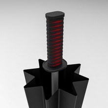 ombrello giorno katana grip art 3d print model - Mito3D