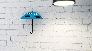 ombrello in stile portachiavi 2 articoli per la casa colore cookie carino titolare chiave 3d print model - Mito3D