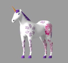 unicornio-2 art de la escuela 3d print model - Mito3D