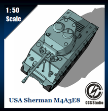 usa sherman m4a3e8 toys tank war ii 3d print model - Mito3D