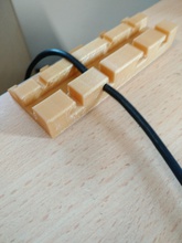 usb cable holder office cablemanagement desk 3d print model - Mito3D