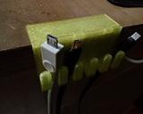 los cables usb de la percha gadgets cable 3d print model - Mito3D