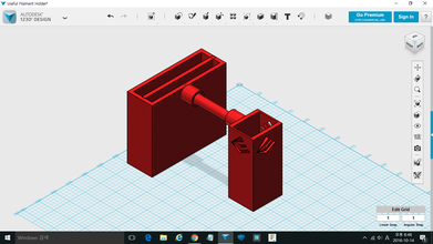 útil soporte de bobina los gadgets spoolholder 3d print model - Mito3D