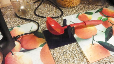 utensilio de pie artículos para el hogar cocina cucharón encimera 3d print model - Mito3D