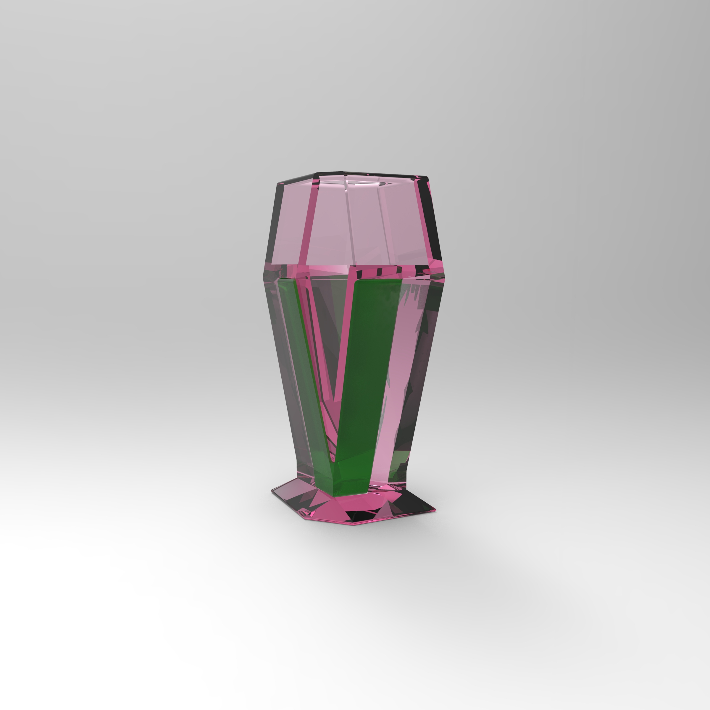 v puzzle vase education alphabet 3D print model - Mito3D