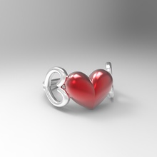 valentine anel nó a moda acessório amor nobel o dia dos namorados 3d print model - Mito3D