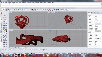 valentines day themed pendant fashion heart jewelry mold 3d print model - Mito3D
