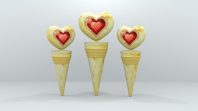 le jour de valentines vin bouchon les articles ménagers couleur cœur l'amour la butée st-valentin 3d print model - Mito3D