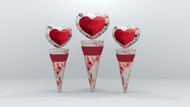 valentines journée vin bouchon articles ménagers Couleur cœur l'amour 3d print model - Mito3D