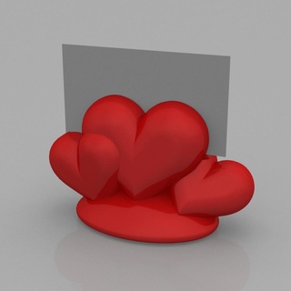 sevgililer Not Kulp destek 1 çılgınlık kalpler kalp gün sevgili 3d print model - Mito3D