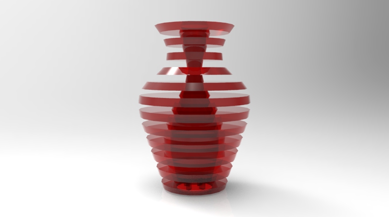 vaso 1 articoli per la casa prodotti il 3D print model - Mito3D