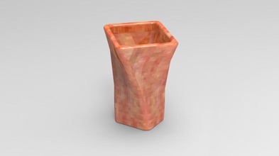 vase 3 Kunst Blume Blumen-vase pflanze pot 3d print model - Mito3D