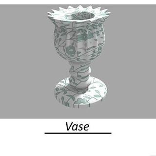 Vase ohhitsmeirisch xyzprinting free downloadable 3D Modelle Haushaltswaren Farbe Blumen Veranstalter Topf 3d print model - Mito3D