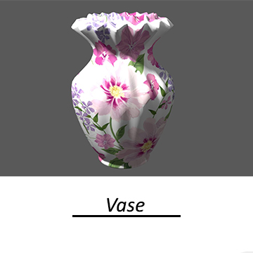 vase ohitsmeirish XYZprinting free-downloadable 3D models | Housewares Vase art color organizer pot 3D print model - Mito3D