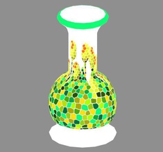 vase tulips housewares color mixed bag 3d print model - Mito3D