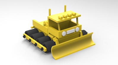 véhicule de camion les jouets voiture puzzle jouet le 3d print model - Mito3D