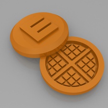 waffle cortador de cookie utilidades domésticas dia 3d print model - Mito3D