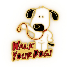 il walking cane, giorno 22 febbraio art cane a piedi pochi del 3d print model - Mito3D