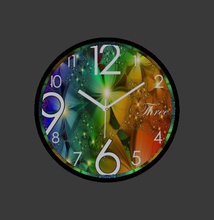 wall clock 2 housewares color mixed bag textures 3d print model - Mito3D