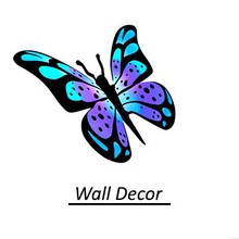 wall decor art butterfly color decoraition 3d print model - Mito3D