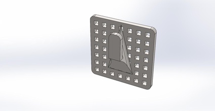 Wandhalterung Halter office frame Nagel 3d print model - Mito3D