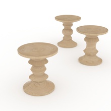 walnut stool - modell art charles eames 3d print model - Mito3D
